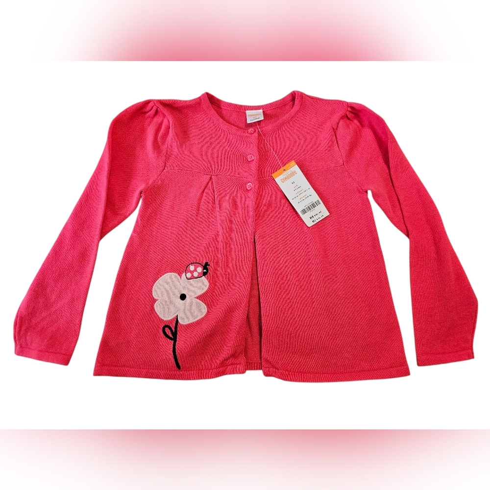 Gymboree Ladybug Cardigan 5T NEW